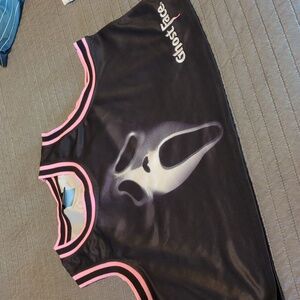 Ghost Face Girls Cropped Basketball Jersey